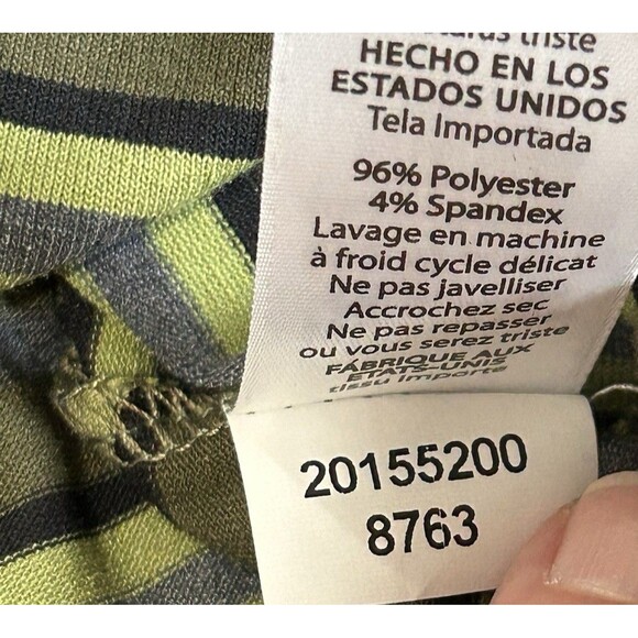 LulaRoe Women’s Striped Army Green Flare Sleeve Maurine Dress Size Small NEW - Picture 13 of 13